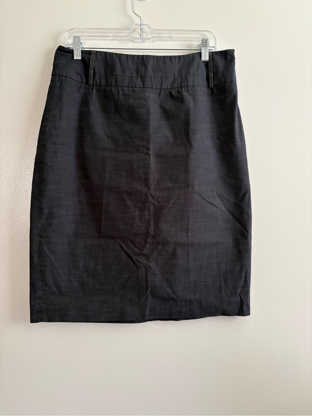 Rafaella 12 Pencil Skirt Dark Bluish Gray with Denim-Like Apperance